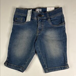The Children's Place Girls’ Blue Denim Skimmer Skinny Fit‎ Knee-Length Shorts